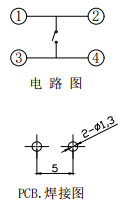 THBM03-A035NB-R-A 焊盤(pán)圖