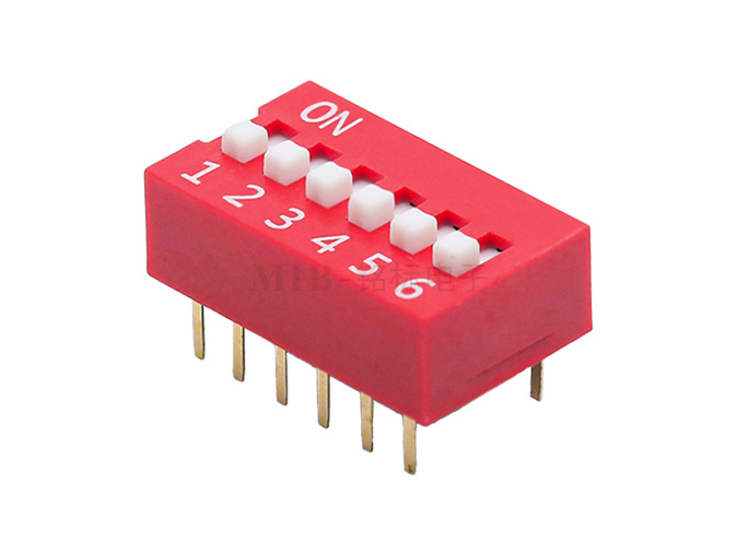 6P平撥開關16.78*9.9*6.7mm(2.54)