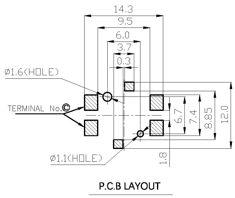 PS9001焊盤圖